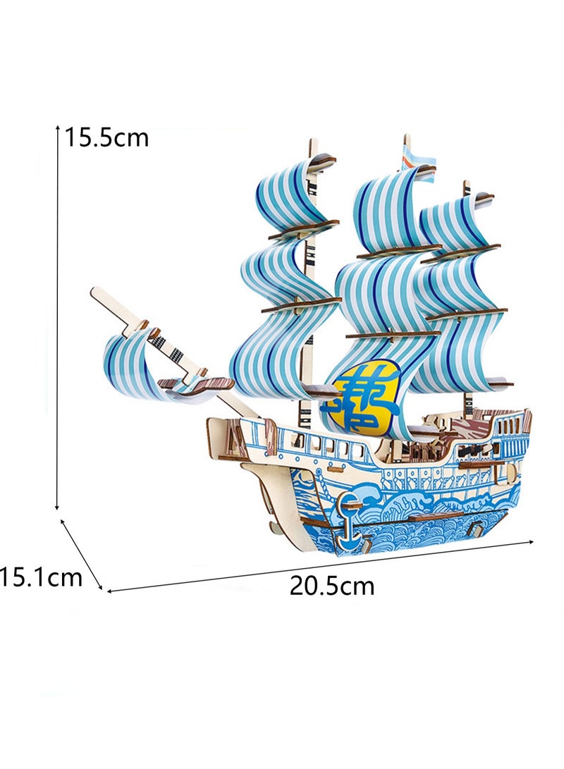 Children's Educational Assembly Toy Wooden 3D Puzzle Dream - Image 2